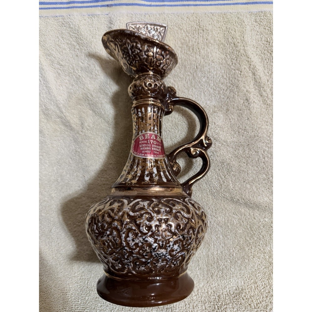 Vintage 1980 James Jim Beam Empty Liquor Genie Bottle Decanter by Regal China